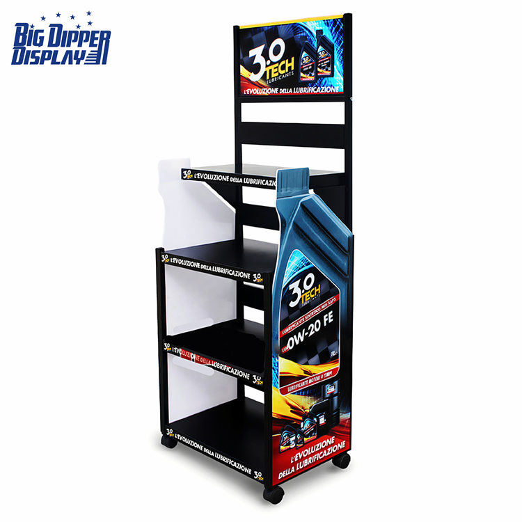 BDD-OL19 Gas Station Motor Oil Display Rack Low Moq Engine Oil Display ...
