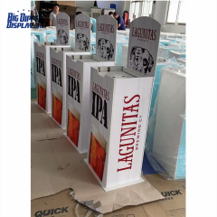 AL02 2 rows beer auto-lift display rack drink automatic rising-lowering display stand Pepsi automatic elevator display shelf