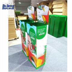 AL09 Custom Automatic Spring-Loaded Drinks Beverage riser Beer Vendor Rack Stand Vertical Display for supermarket Decoration Purpose