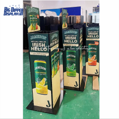 AL10 330ml cans auto lift display stand drinks automatic lifting display shelf beer automatic rising-lowering display rack