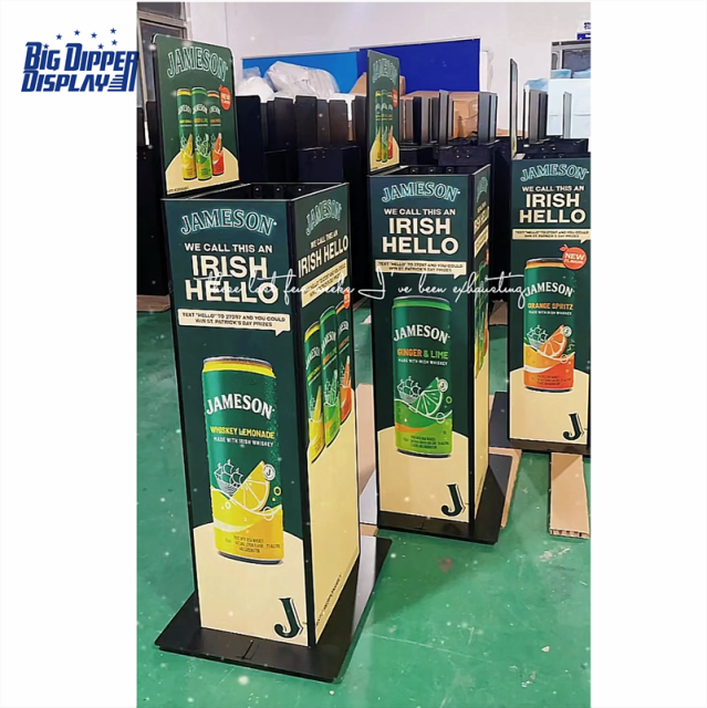 AL10 330ml cans auto lift display stand drinks automatic lifting display shelf beer automatic rising-lowering display rack