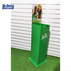 BDD-AL01 6 Tier 6 Bottles Vertical Beverage Vendor – Metal Spring Loader Display