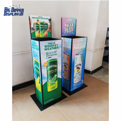 AL07 500ml Beer Cans Auto Lift Display Stand Drinks Automatic Lifting Display Shelf Beer Automatic Rising-lowering Display Rack