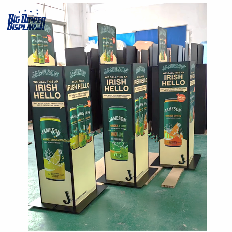 AL10 330ml cans auto lift display stand drinks automatic lifting display shelf beer automatic rising-lowering display rack
