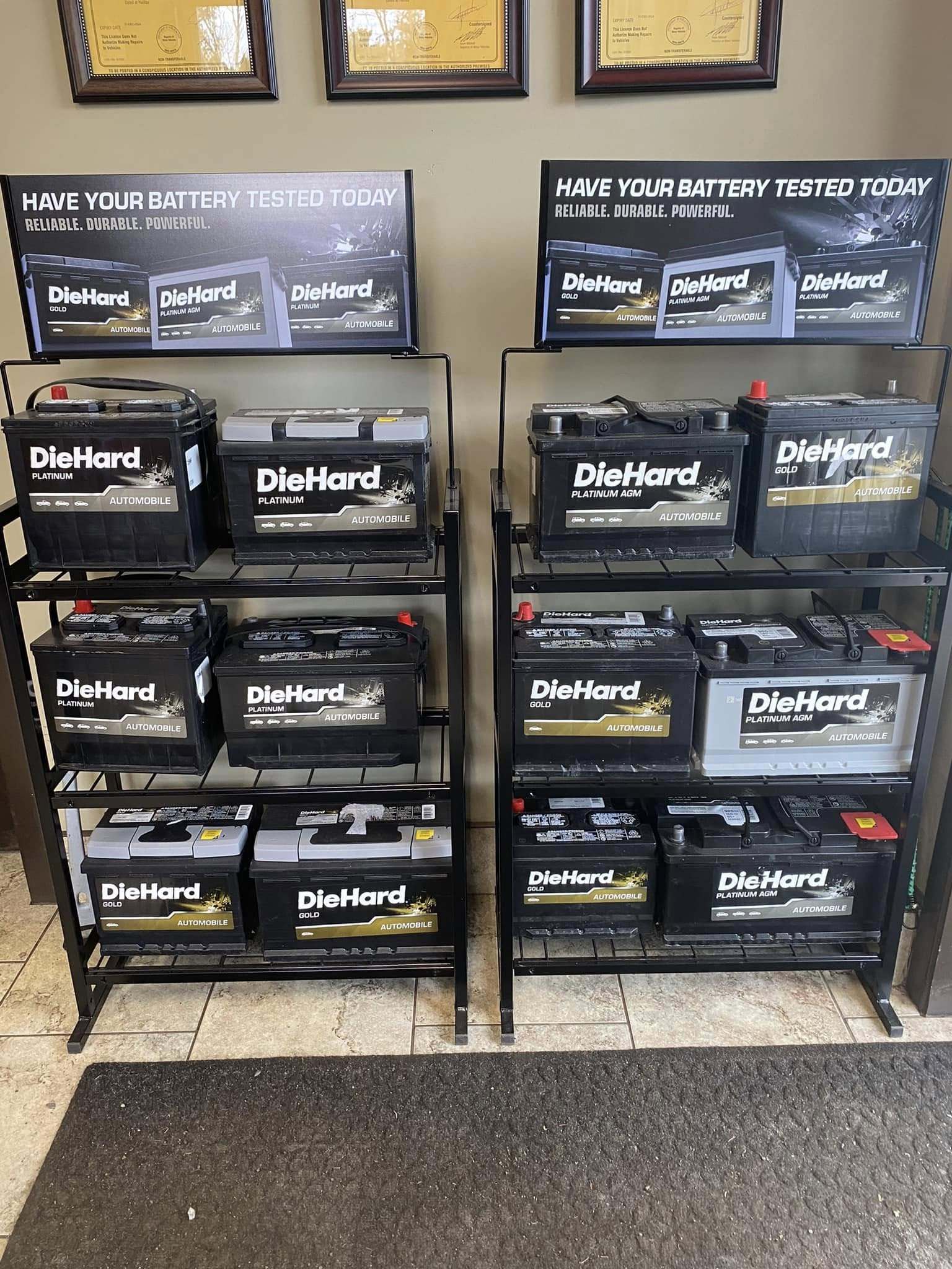 BDD-BA36 Heavy-Duty Car Battery Display Rack – Automotive Batteries Stand for Retail Stores