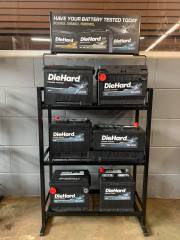BDD-BA36 Heavy-Duty Car Battery Display Rack – Automotive Batteries Stand for Retail Stores