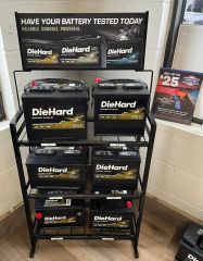 BDD-BA36 Heavy-Duty Car Battery Display Rack – Automotive Batteries Stand for Retail Stores