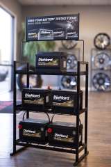 BDD-BA36 Heavy-Duty Car Battery Display Rack – Automotive Batteries Stand for Retail Stores