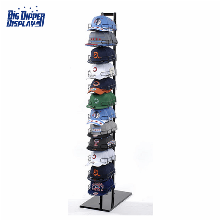 BDD-HC13 Multiple layers wire metal hat display rack cap display stand