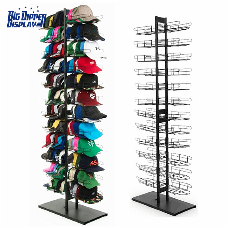 BDD-HC02 24 tiers floor standing cap display stand
