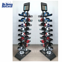 BDD-HC15 customized durable multi layers hat display rack stand