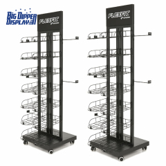 BDD-HC19 Custom Durable Hat Display Stand - Multi-Layer Metal Wire Cap Rack for Retail