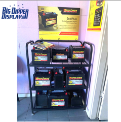 BDD-BA31 customized car battery display automotive battery rack battery stand