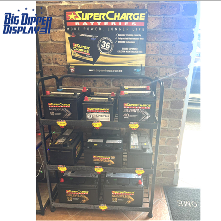 BDD-BA31 customized car battery display automotive battery rack battery stand