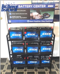 BDD-BA30 High Quality metal Industrial Batteries car battery display stand