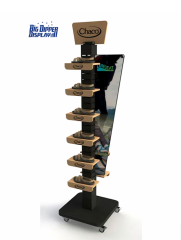 BDD-FF12 Free Standing Metal Beach Slippers Display Stand, 6 tiers Flip Flop Rack
