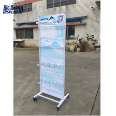 BDD-FF21 High Quality Steel Wire Flip Flop Rack, Beach Slippers Display Stand with Detachable Design