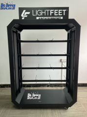 BDD-FF36 OEM Wholesale Steel Flip Flop Display Stand, 32 hooks Powdercoating for Slipper Brand Retail OEM