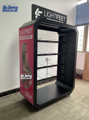 BDD-FF36 OEM Wholesale Steel Flip Flop Display Stand, 32 hooks Powdercoating for Slipper Brand Retail OEM