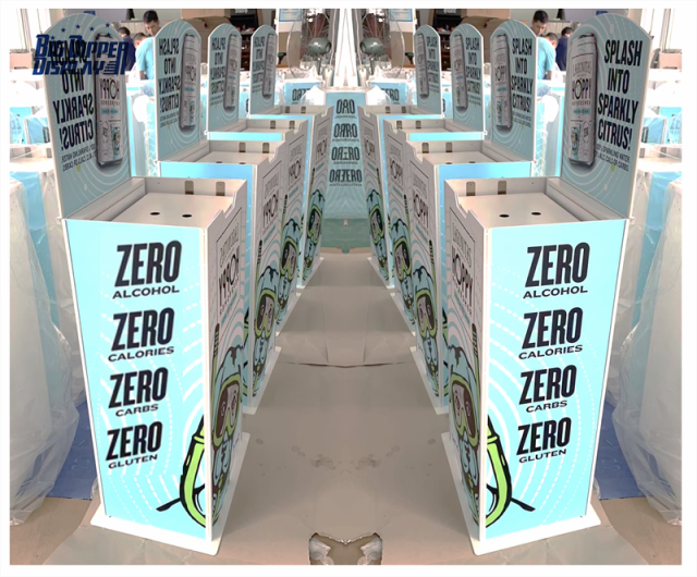 AL01 Budweiser auto lift display stand drinks automatic lifting display shelf beer automatic rising-lowering display rack