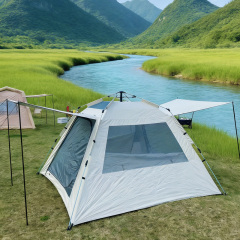 HXM 2 Person Pop Up Tent, 4-Sided Camping Tent with Awning for Outdoor Use,HXM,HXM 2 Person Pop Up Tent, 4-Sided Camping Tent with Awning for Outdoor Use
