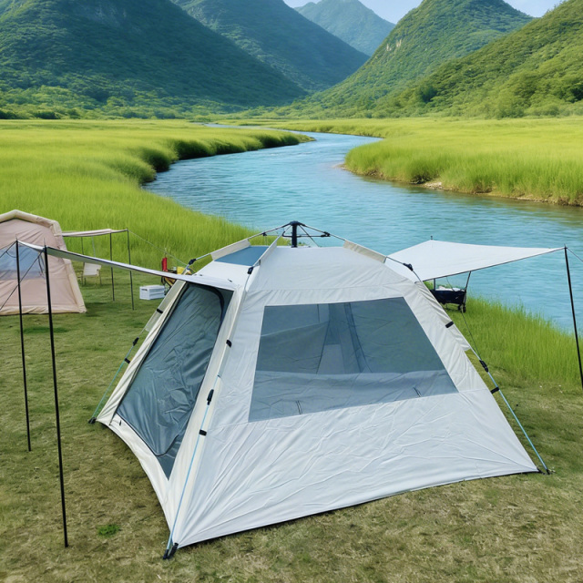 HXM 2 Person Pop Up Tent, 4-Sided Camping Tent with Awning for Outdoor Use,HXM,HXM 2 Person Pop Up Tent, 4-Sided Camping Tent with Awning for Outdoor Use