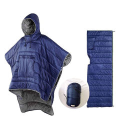 New Design Multifunctional 4 Season Sleeping Bag Poncho Coat Cloak Outdoor Camping Indoor Home Wearable Sleeping Bag,HXM,New Design Multifunctional 4 Season Sleeping Bag Poncho Coat Cloak Outdoor Camping Indoor Home Wearable Sleeping Bag
