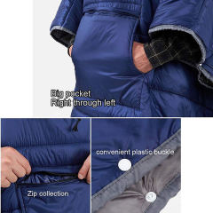 New Design Multifunctional 4 Season Sleeping Bag Poncho Coat Cloak Outdoor Camping Indoor Home Wearable Sleeping Bag,HXM,New Design Multifunctional 4 Season Sleeping Bag Poncho Coat Cloak Outdoor Camping Indoor Home Wearable Sleeping Bag