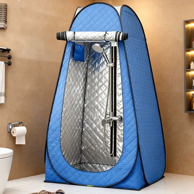 Factory Wholesale Pop Up Full Window Shower Tent, Steel Pole Silicone Cotton Floor Single & Double Size Portable Outdoor Toilet Tent,HXM,Factory Wholesale Pop Up Full Window Shower Tent, Steel Pole Silicone Cotton Floor Single & Double Size Portable Outdoor Toilet Tent
