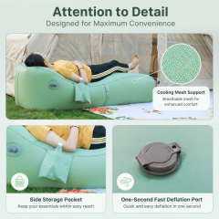Built-in Pump Auto Inflatable Camping Sofa, One-Click Inflation for Beach & Backyard,HXM,Built-in Pump Auto Inflatable Camping Sofa, One-Click Inflation for Beach & Backyard