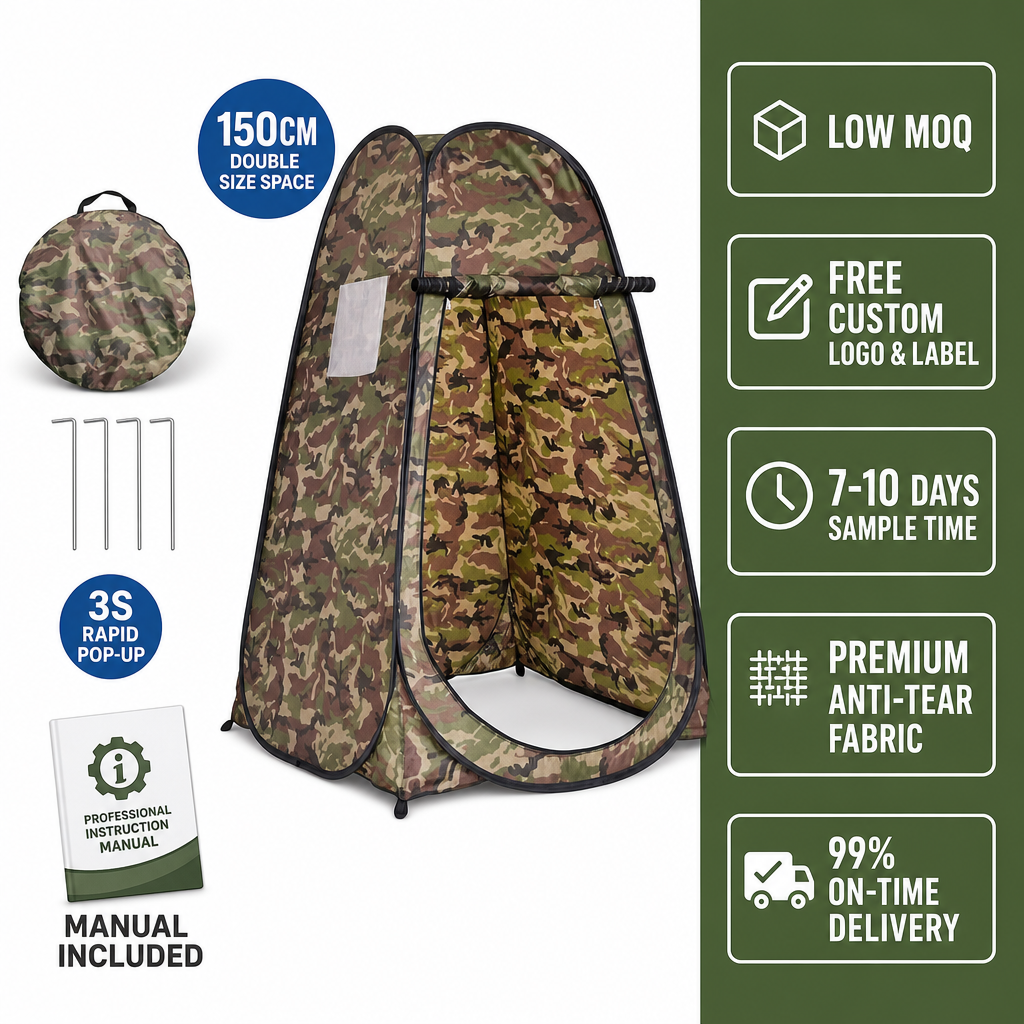 Pop Up Shower Tent 2 Person with Removable Floor & Ventilation Window | Privacy Outdoor Camping Bathroom Tent for Beach Hiking,HXM,Pop Up Shower Tent 2 Person with Removable Floor & Ventilation Window | Privacy Outdoor Camping Bathroom Tent for Beach Hiking