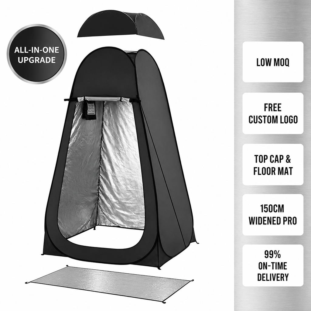 Pop Up Shower Tent 2 Person with Removable Floor & Ventilation Window | Privacy Outdoor Camping Bathroom Tent for Beach Hiking,HXM,Pop Up Shower Tent 2 Person with Removable Floor & Ventilation Window | Privacy Outdoor Camping Bathroom Tent for Beach Hiking
