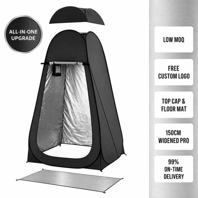 Pop Up Shower Tent 2 Person with Removable Floor & Ventilation Window | Privacy Outdoor Camping Bathroom Tent for Beach Hiking,HXM,Pop Up Shower Tent 2 Person with Removable Floor & Ventilation Window | Privacy Outdoor Camping Bathroom Tent for Beach Hiking