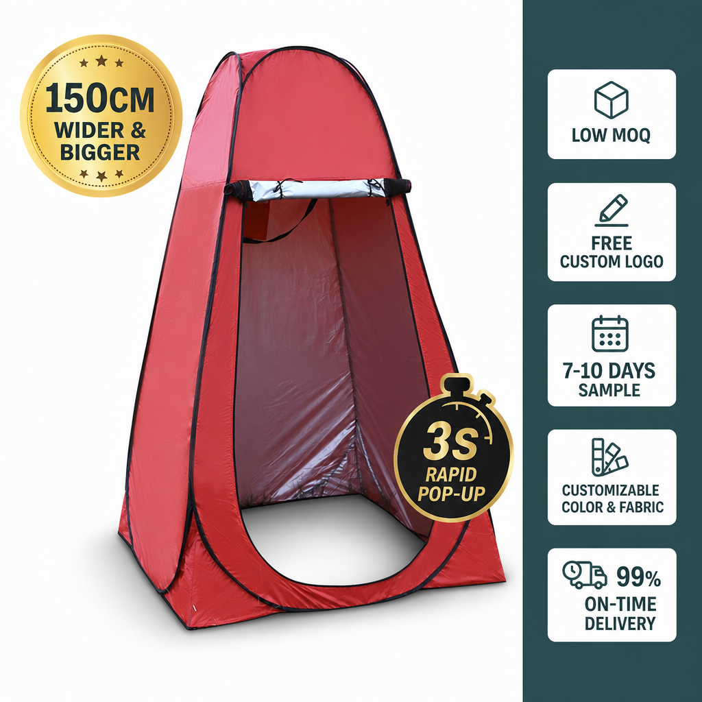 Pop Up Shower Tent 2 Person with Removable Floor & Ventilation Window | Privacy Outdoor Camping Bathroom Tent for Beach Hiking,HXM,Pop Up Shower Tent 2 Person with Removable Floor & Ventilation Window | Privacy Outdoor Camping Bathroom Tent for Beach Hiking