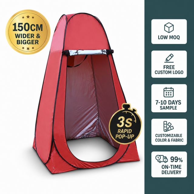 Pop Up Shower Tent 2 Person with Removable Floor & Ventilation Window | Privacy Outdoor Camping Bathroom Tent for Beach Hiking,HXM,Pop Up Shower Tent 2 Person with Removable Floor & Ventilation Window | Privacy Outdoor Camping Bathroom Tent for Beach Hiking