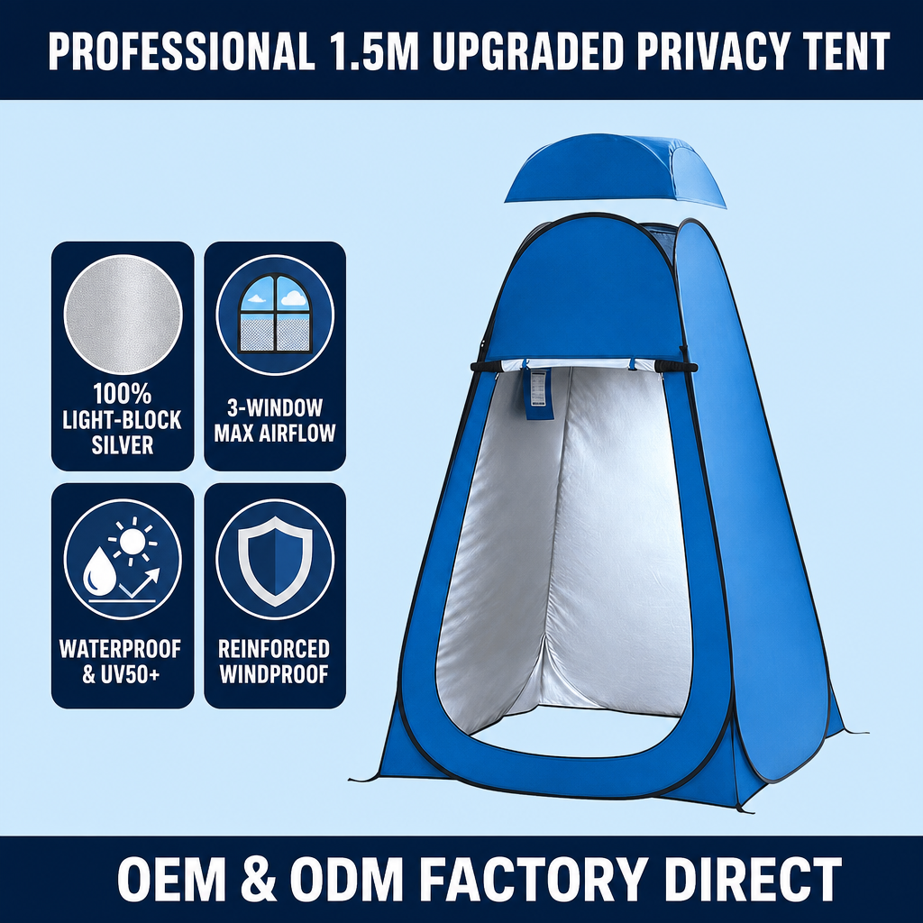 Pop Up Shower Tent 2 Person with Removable Floor & Ventilation Window | Privacy Outdoor Camping Bathroom Tent for Beach Hiking,HXM,Pop Up Shower Tent 2 Person with Removable Floor & Ventilation Window | Privacy Outdoor Camping Bathroom Tent for Beach Hiking