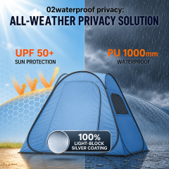 Pop Up Shower Tent 2 Person with Removable Floor & Ventilation Window | Privacy Outdoor Camping Bathroom Tent for Beach Hiking,HXM,Pop Up Shower Tent 2 Person with Removable Floor & Ventilation Window | Privacy Outdoor Camping Bathroom Tent for Beach Hiking