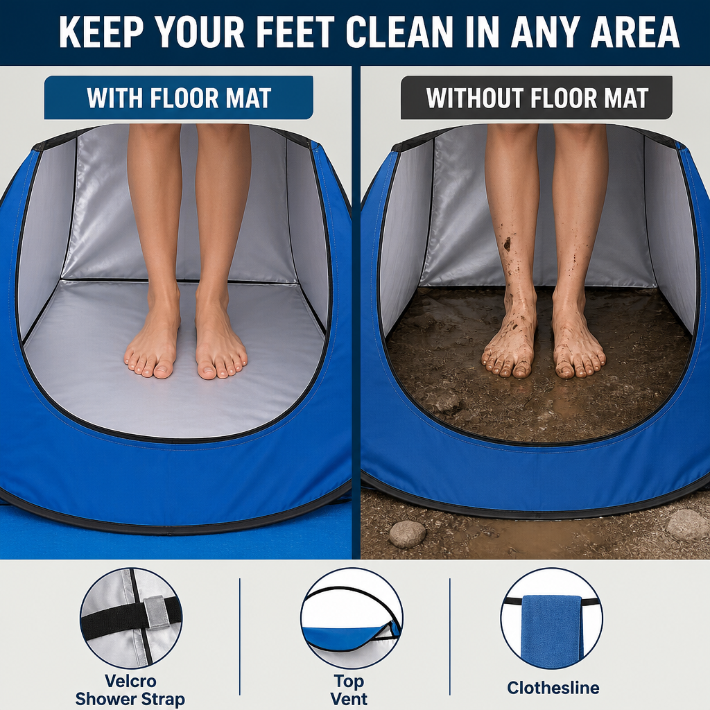 Pop Up Shower Tent 2 Person with Removable Floor & Ventilation Window | Privacy Outdoor Camping Bathroom Tent for Beach Hiking,HXM,Pop Up Shower Tent 2 Person with Removable Floor & Ventilation Window | Privacy Outdoor Camping Bathroom Tent for Beach Hiking