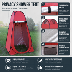Pop Up Shower Tent 2 Person with Removable Floor & Ventilation Window | Privacy Outdoor Camping Bathroom Tent for Beach Hiking,HXM,Pop Up Shower Tent 2 Person with Removable Floor & Ventilation Window | Privacy Outdoor Camping Bathroom Tent for Beach Hiking