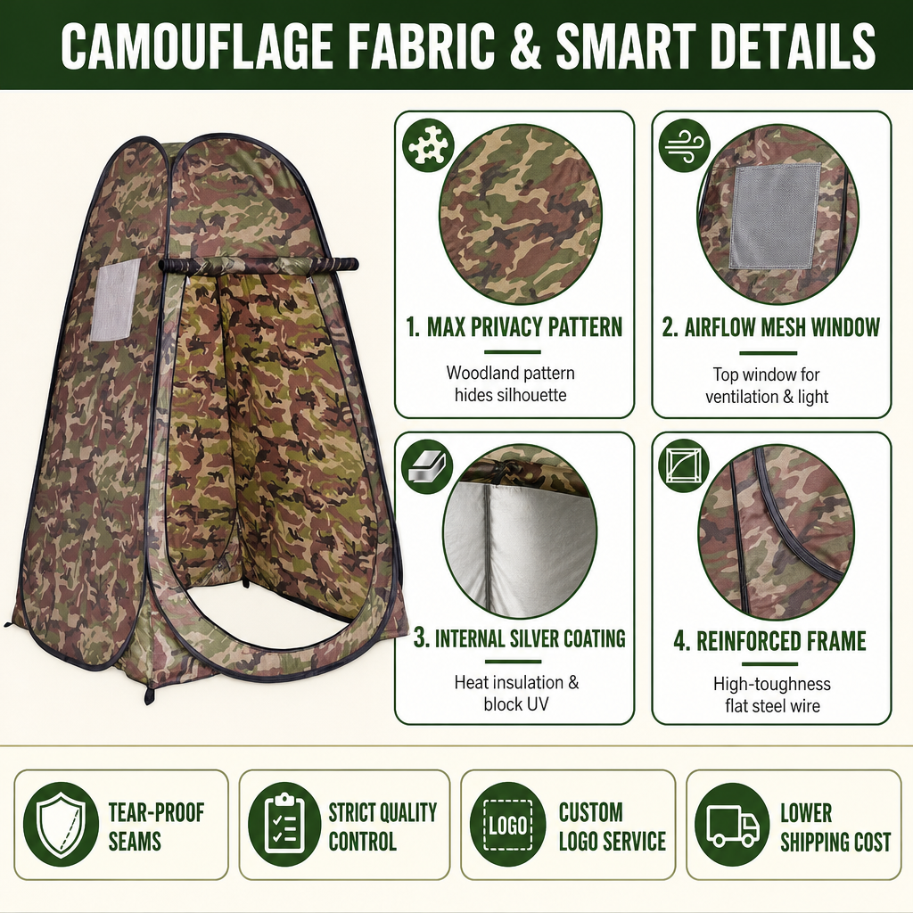 Pop Up Shower Tent 2 Person with Removable Floor & Ventilation Window | Privacy Outdoor Camping Bathroom Tent for Beach Hiking,HXM,Pop Up Shower Tent 2 Person with Removable Floor & Ventilation Window | Privacy Outdoor Camping Bathroom Tent for Beach Hiking