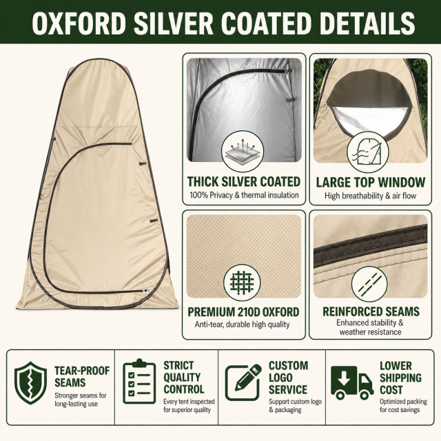Oxford fabric Privacy Changing Tent Pop Up Portable Toilet Tent with Carry Bag | Outdoor Dressing Room Shelter for Beach Camping Festival,HXM,Oxford fabric Privacy Changing Tent Pop Up Portable Toilet Tent with Carry Bag | Outdoor Dressing Room Shelter for Beach Camping Festival
