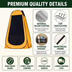 Privacy Changing Tent Pop Up Portable Toilet Tent with Carry Bag | Outdoor Dressing Room Shelter for Beach Camping Festival,HXM,Privacy Changing Tent Pop Up Portable Toilet Tent with Carry Bag | Outdoor Dressing Room Shelter for Beach Camping Festival