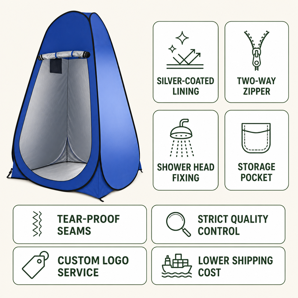 Privacy Changing Tent Pop Up Portable Toilet Tent with Carry Bag | Outdoor Dressing Room Shelter for Beach Camping Festival,HXM,Privacy Changing Tent Pop Up Portable Toilet Tent with Carry Bag | Outdoor Dressing Room Shelter for Beach Camping Festival