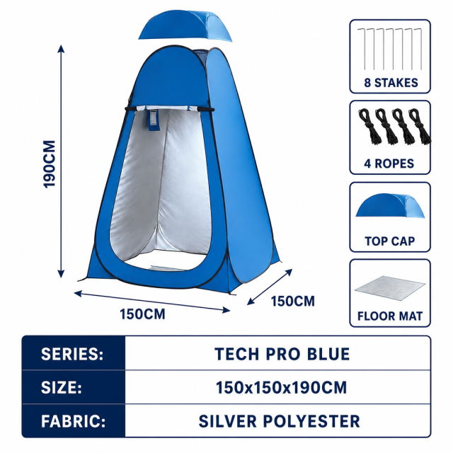 Pop Up Shower Tent 2 Person with Removable Floor & Ventilation Window | Privacy Outdoor Camping Bathroom Tent for Beach Hiking,HXM,Pop Up Shower Tent 2 Person with Removable Floor & Ventilation Window | Privacy Outdoor Camping Bathroom Tent for Beach Hiking