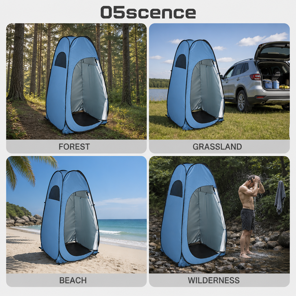 Pop Up Shower Tent 2 Person with Removable Floor & Ventilation Window | Privacy Outdoor Camping Bathroom Tent for Beach Hiking,HXM,Pop Up Shower Tent 2 Person with Removable Floor & Ventilation Window | Privacy Outdoor Camping Bathroom Tent for Beach Hiking