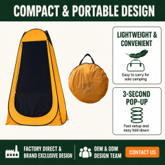 Privacy Changing Tent Pop Up Portable Toilet Tent with Carry Bag | Outdoor Dressing Room Shelter for Beach Camping Festival,HXM,Privacy Changing Tent Pop Up Portable Toilet Tent with Carry Bag | Outdoor Dressing Room Shelter for Beach Camping Festival