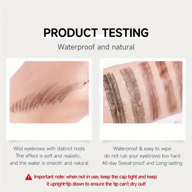 4 Split Tip Liquid Eyebrow Pen
