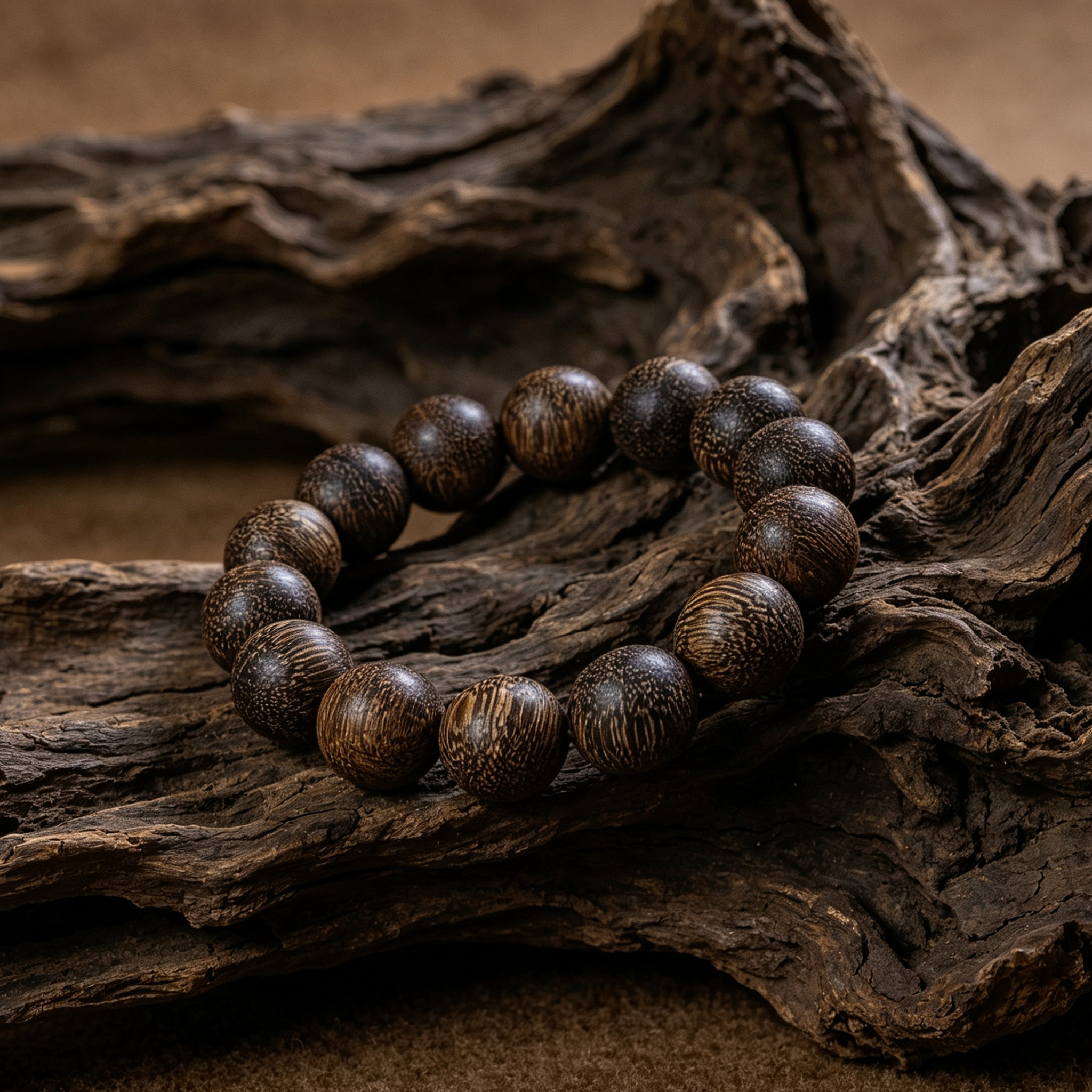 Nha Trang White Qinan Agarwood Bracelet | A Portable Anchor for Inner Serenity