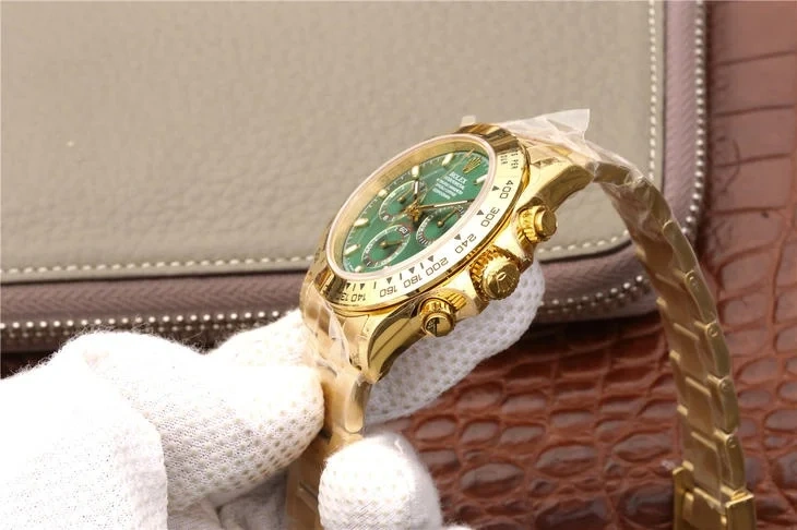 1:1 Cutting-edge cloning Rolex Cosmograph Daytona 18K Yellow Gold Cal.4130 Move