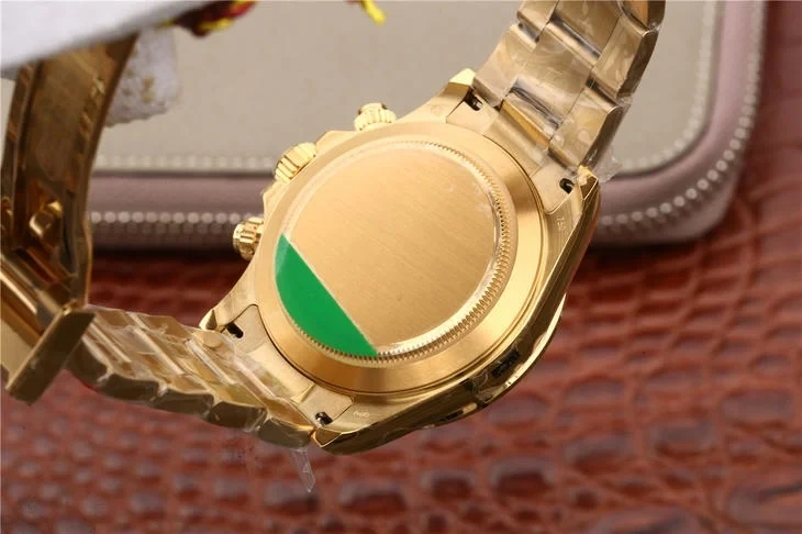 1:1 Cutting-edge cloning Rolex Cosmograph Daytona 18K Yellow Gold Cal.4130 Move